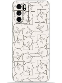 Floral line art Soft Mobile Cover for Oppo Reno 6 (5G)
