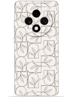 Floral line art Soft Mobile Cover for Oppo F27 Pro Plus (5G)