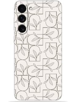 Floral line art Soft Mobile Cover for Samsung Galaxy S23 Plus (5G)