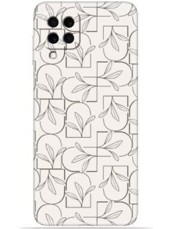 Floral line art Soft Mobile Cover for Samsung Galaxy M32 (4G)