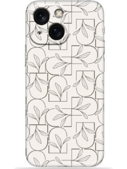 Floral line art Soft Mobile Cover for Apple Iphone 13 Mini