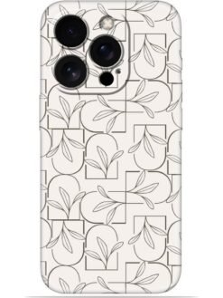 Floral line art Soft Mobile Cover for Apple Iphone 15 Pro
