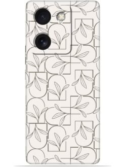 Floral line art Soft Mobile Cover for Vivo Y300 Plus (5G)