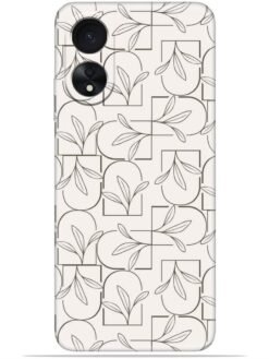 Floral line art Soft Silicone Mobile Case for Oppo A17