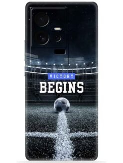 Football vectory begins Soft Silicone Mobile Case for Iqoo 11 (5G)