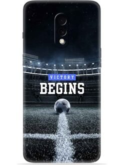 Football vectory begins Soft Mobile Cover for Oneplus 7