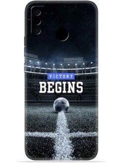 Football vectory begins Soft Mobile Cover for Tecno Spark Go (2020)