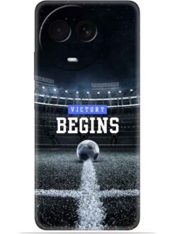 Football vectory begins Soft Mobile Cover for Realme Narzo 60X (5G)