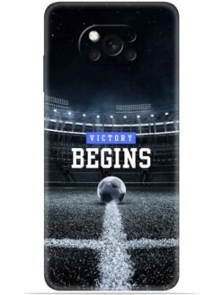 Football vectory begins Soft Mobile Cover for Poco X3 Pro