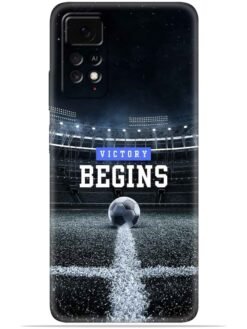 Football vectory begins Soft Mobile Cover for Xiaomi Redmi Note 11 Pro Plus (5G)