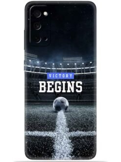 Football vectory begins Soft Mobile Cover for Samsung Galaxy S20