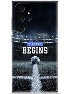 Football vectory begins Soft Mobile Cover for Samsung Galaxy S22 Ultra