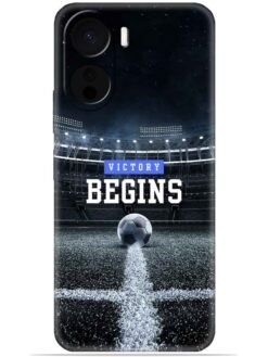 Football vectory begins Soft Mobile Cover for Vivo T2X (5G)