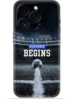 Football vectory begins Soft Mobile Cover for Apple Iphone 15 Pro