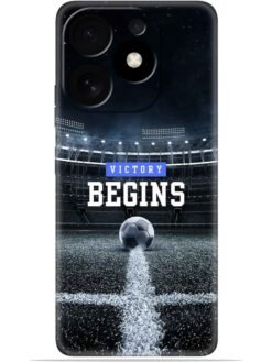 Football vectory begins Soft Mobile Cover for Tecno Spark 10 Pro