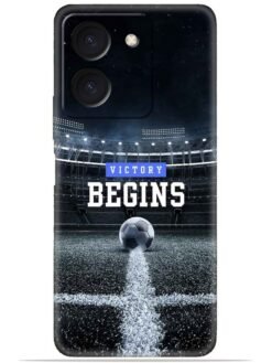 Football vectory begins Soft Silicone Mobile Case for Vivo Y36