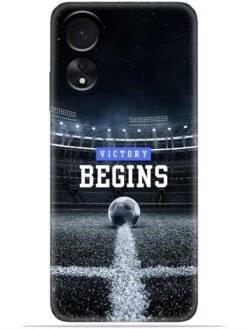 Football vectory begins Soft Silicone Mobile Case for Oppo A17