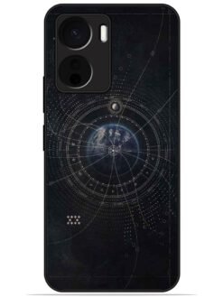 Galaxy design Glossy Metal TPU Phone Cover for Vivo Y56 (5G)