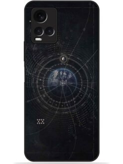 Galaxy design Glossy Metal TPU Phone Cover for Vivo Y21/Y21A/Y21G/Y21T/Y21E