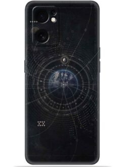 Galaxy design Soft Mobile Cover for Oppo Reno 7 (5G)