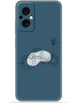 Gears design Soft Silicone Mobile Case for Poco M4 (5G)