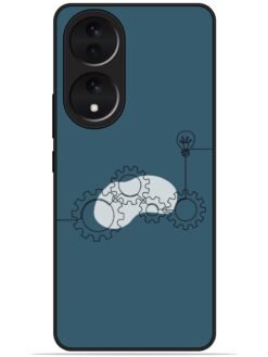 Gears design Glossy Metal TPU Phone Cover for Vivo Y100 (5G)/Y100A (5G)