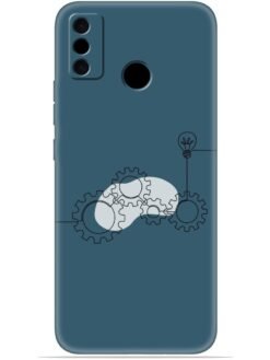 Gears design Soft Mobile Cover for Tecno Spark 6 Go