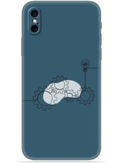 Gears design Soft Mobile Cover for Apple Iphone X/Xs