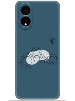 Gears design Soft Mobile Cover for Oppo A38