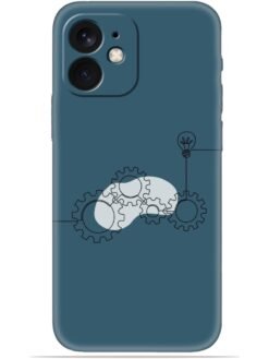 Gears design Soft Mobile Cover for Apple Iphone 12 Mini