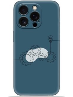 Gears design Soft Mobile Cover for Apple Iphone 14 Pro