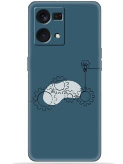 Gears design Soft Silicone Mobile Case for Oppo F21 Pro (4G)