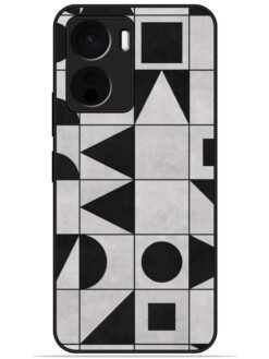 Geometric art Glossy Metal TPU Phone Cover for Vivo Y16