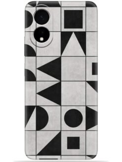 Geometric art Soft Mobile Cover for Oppo A38