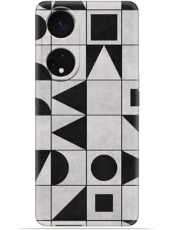 Geometric art Soft Mobile Cover for Oppo F23 (5G)