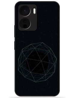 Geometric pattern Glossy Metal TPU Phone Cover for Vivo Y16