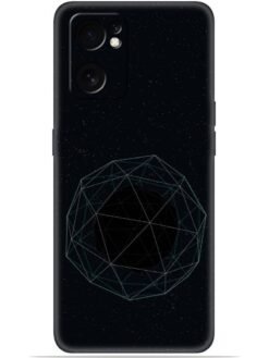 Geometric pattern Soft Mobile Cover for Oppo Reno 7 (5G)