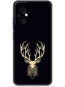Gold deer logo Soft Silicone Mobile Case for Poco M4 (5G)