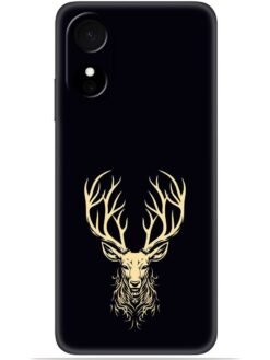 Gold deer logo Soft Mobile Cover for Oppo A17