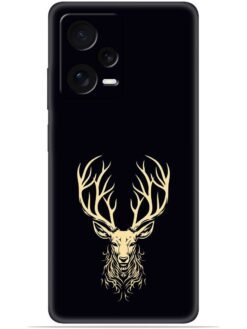 Gold deer logo Soft Mobile Cover for Xiaomi Redmi Note 12 (5G)