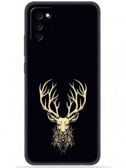 Gold deer logo Soft Mobile Cover for Samsung Galaxy M02S