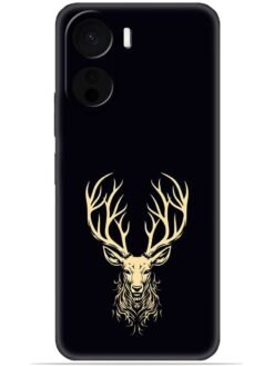 Gold deer logo Soft Silicone Mobile Case for Vivo Y16