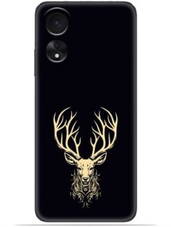 Gold deer logo Soft Silicone Mobile Case for Oppo A17