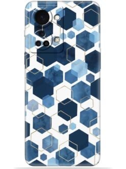 Hexagon design Soft Mobile Cover for Oneplus Nord 2T (5G)