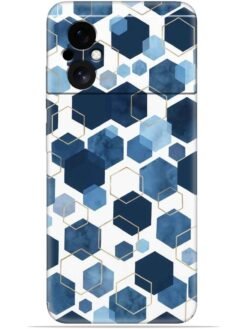 Hexagon design Soft Mobile Cover for Poco M4 (5G)