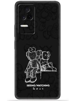 KAWS black design Soft Silicone Mobile Case for Poco F4 (5G)