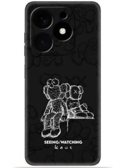 KAWS black design Soft Mobile Cover for Tecno Spark 20/20C