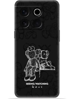 KAWS black design Soft Mobile Cover for Oneplus 10T (5G)