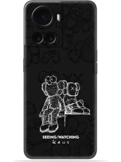 KAWS black design Soft Mobile Cover for Oneplus 10R (5G)
