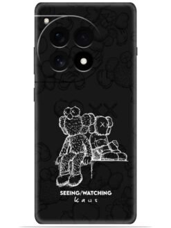KAWS black design Soft Mobile Cover for Oneplus 12R (5G)